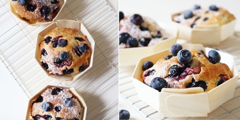 Moelleux myrtilles au Air Fyer - ScrapCooking